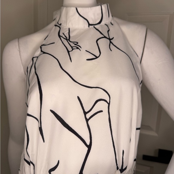 Unbranded Black and White Abstract Jumpsuit Size M. #322 - Picture 4 of 17